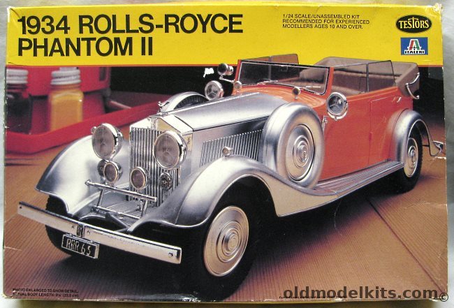 Testors 1/24 1934 Rolls-Royce Phantom II Cabriolet, 833 plastic model kit